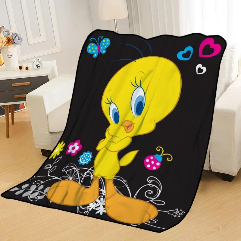 Одеяла на заказ, детское одеяло Tweety Bird, s, мягкое, TR, сделай сам, для украшения картины, для спальни, пледы, одеяло для путешествий - Цвет: Blanket 12