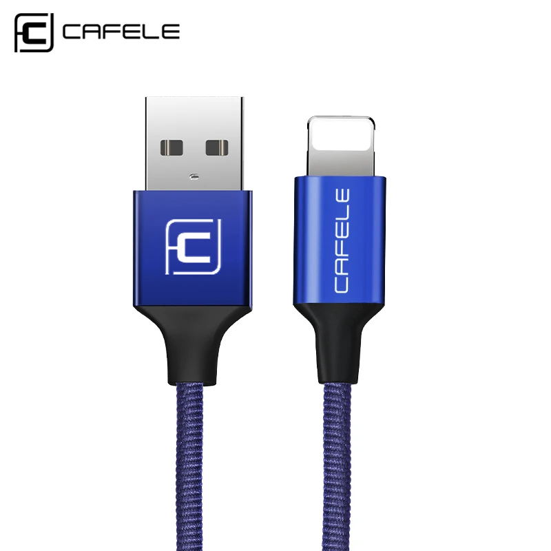 Cafele нейлоновый Плетеный USB кабель 8 Pin usb зарядный Шнур для iPhone 7 Plus/7/6s Plus/6s/6plus/6/5S/5c/5