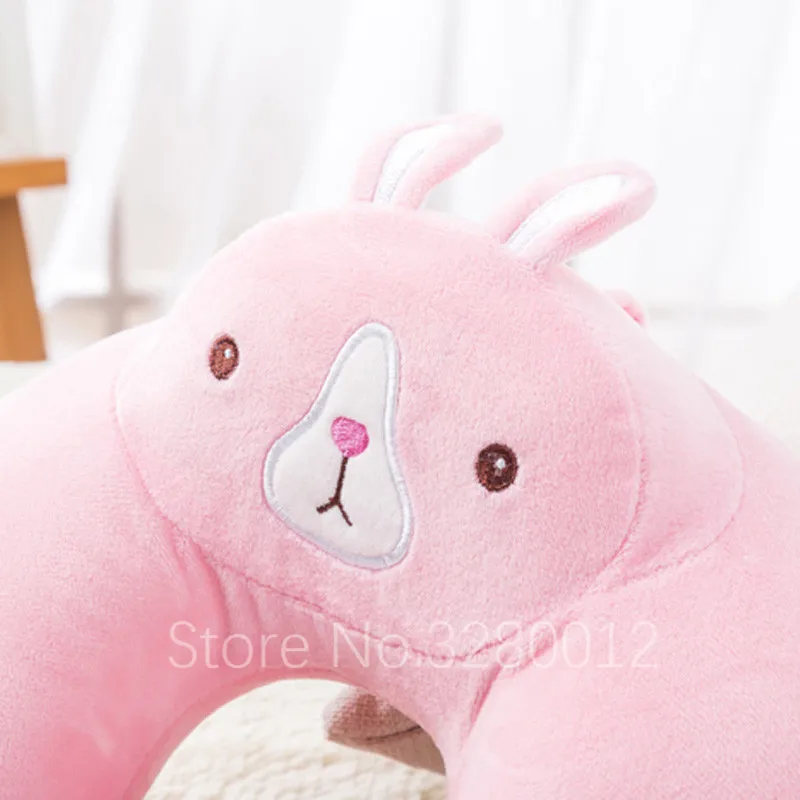 Женские Подушки U образной формы с медленным восстановлением памяти милый кролик