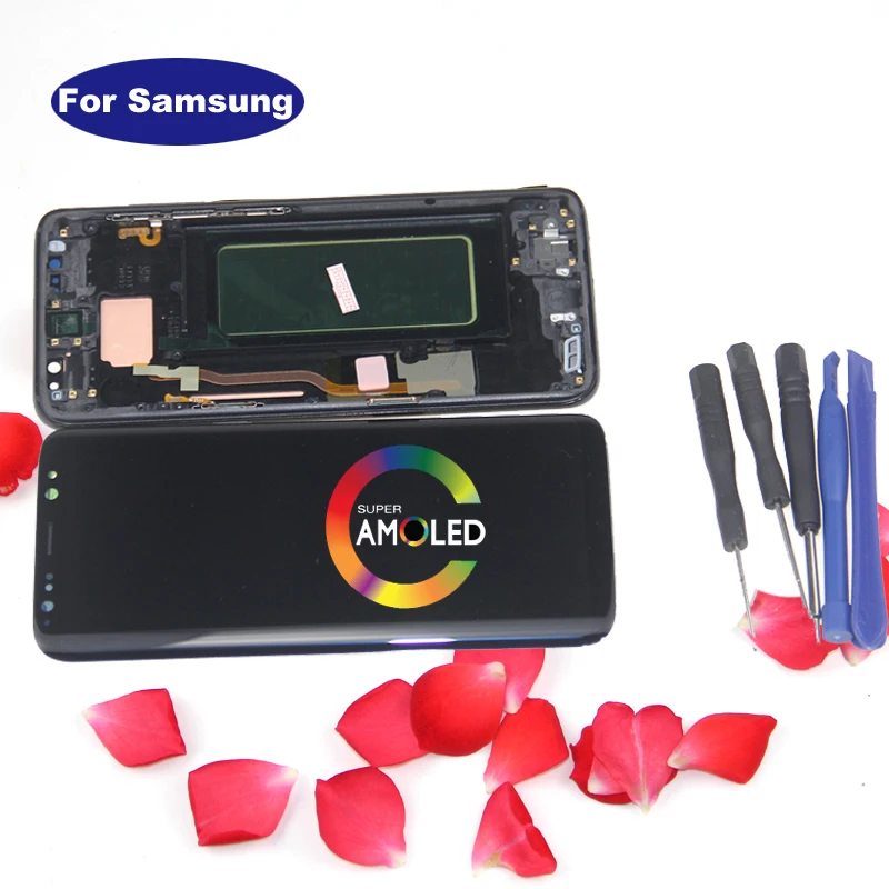 S8 LCD Замена для SAMSUNG Galaxy G950 G950F дисплей сенсорный экран дигитайзер супер AMOLED |