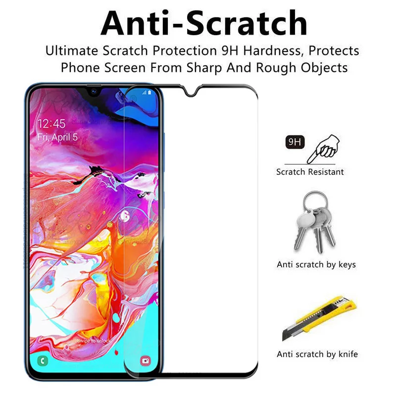 Защитное стекло для Samsung A70 Защитная пленка экрана Galaxy A705 закаленное А 70 sm A705F