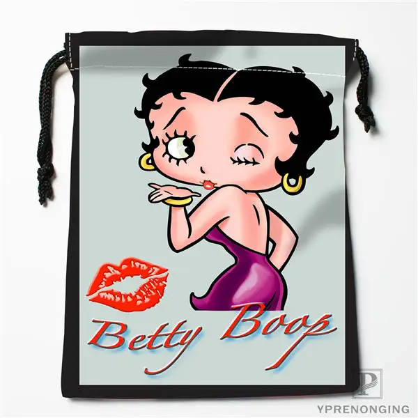 Изготовленные на заказ сумки Betty Boop на шнурке для путешествий, мини-сумка для плавания, пеших прогулок, игрушечная сумка, размер 18x22 см#0412-04-225 - Цвет: Drawstring Bags