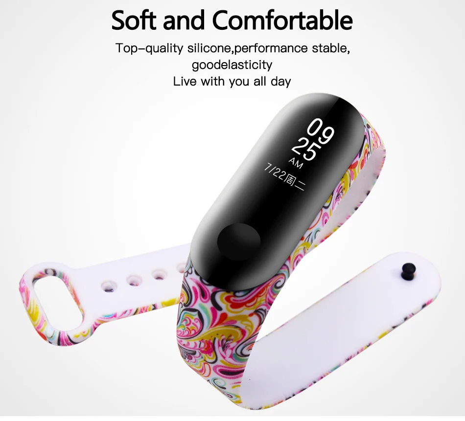 BOORUI ремешок Miband 3 pulsera удобный mi band 3 ремешок различные умные аксессуары ремешок для xiaomi mi band 3 браслет