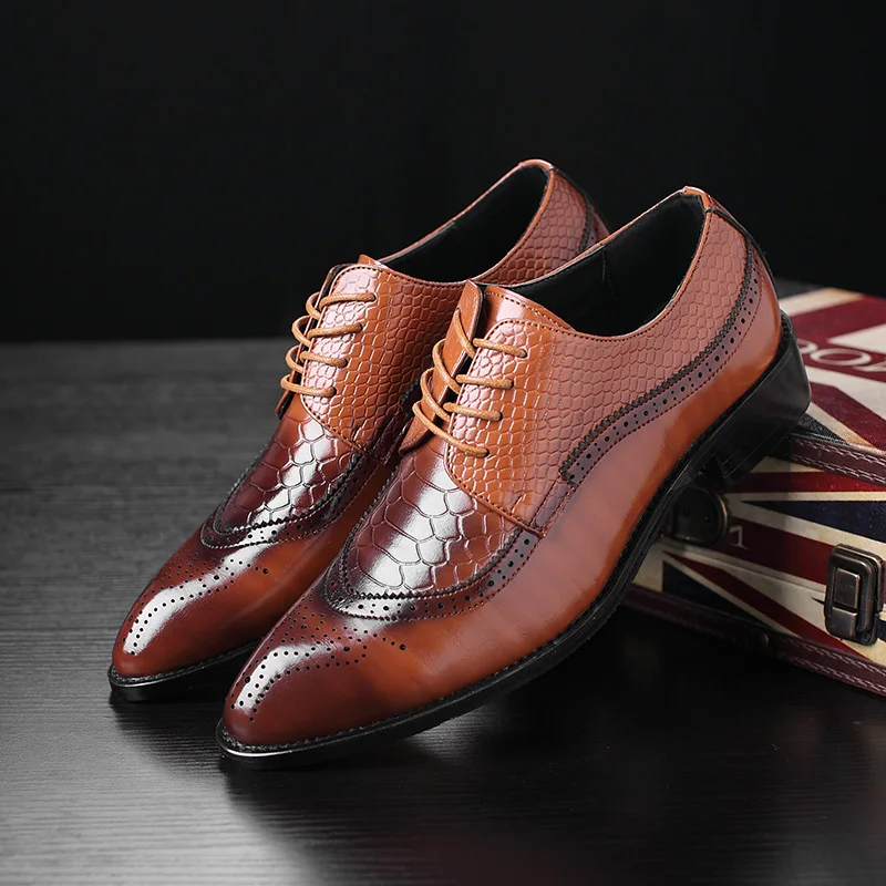 Men's Casual Shoes Moccasins Mens Lace-Up Oxfords Men Loafers Leather Pointed Oxford for Black Socks | Обувь