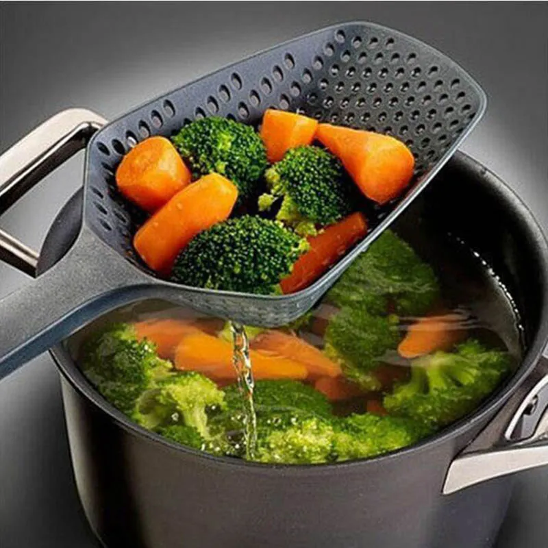 Кухонный ковш дуршлаг домашняя Ложка ситечко лапша Овощной картофель фри вилки