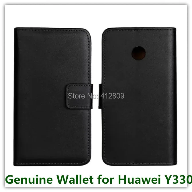 Модный складной чехол-кошелек из натуральной кожи кожаный чехол для Huawei Ascend Y330 с