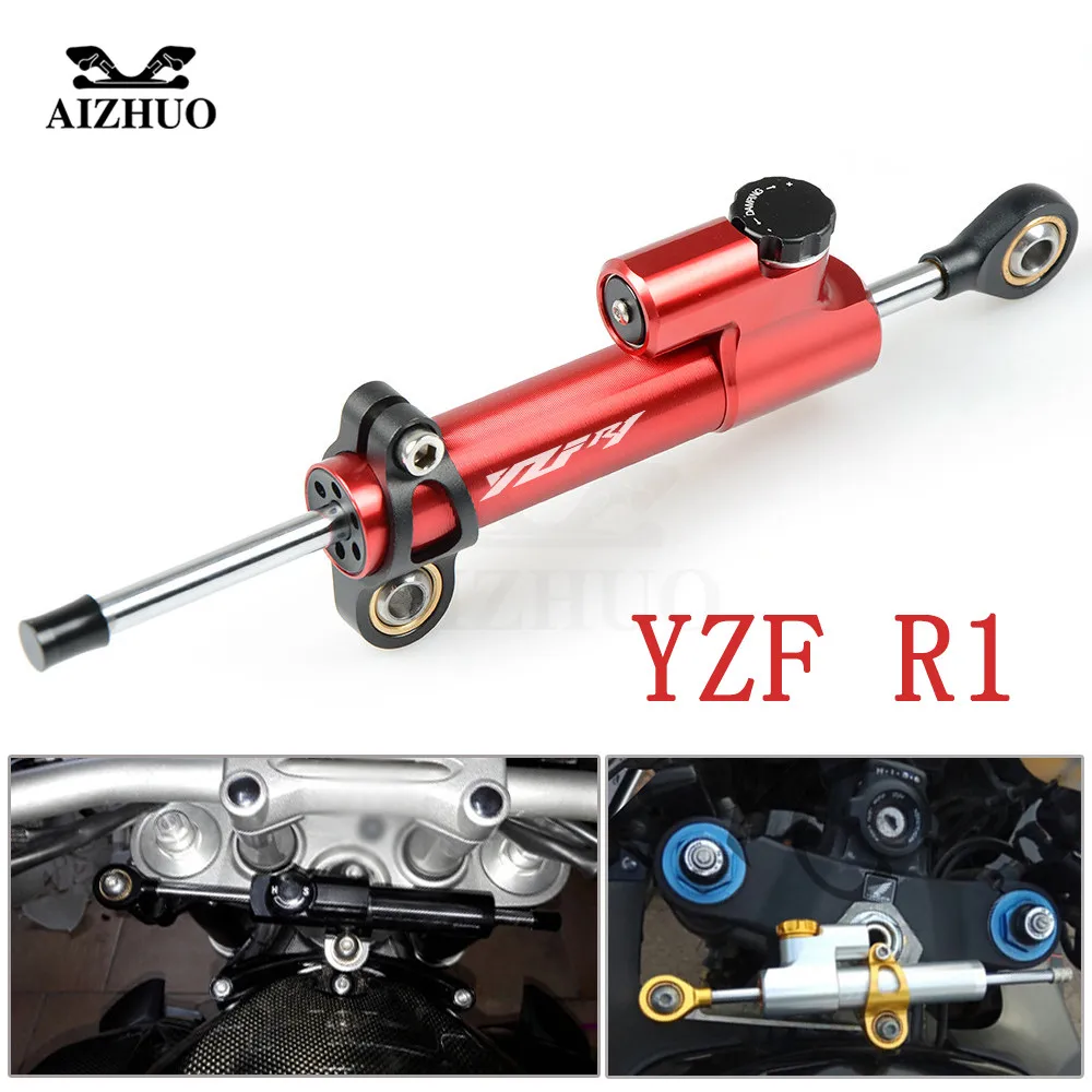 

For YAMAHA YZF R1 1999 2001 2002-2003 Motorcycle Damper Steering Stabilize Safety Control CNC Aluminum WIth YZF R1
