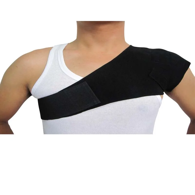 Новая спортивная повязка на одно плечо САМОНАГРЕВАЮЩАЯСЯ турмалиновая