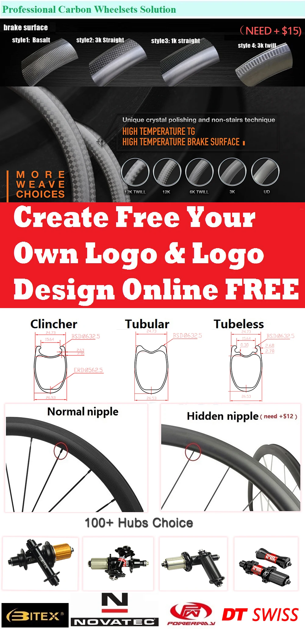Yuan'an wheelsets 25mm width 50mm depth DT SWISS 240sHub clincher carbon road bike wheels with pillar 1432 spoke