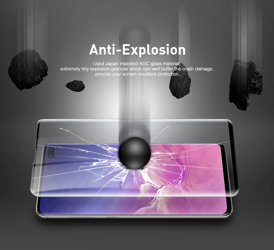 CAPAS для samsung Galaxy S10/S10 плюс Экран защитная пленка 9 H 2.5D закаленное Стекло с полным покрытием Защитная пленка анти-Защита от царапин
