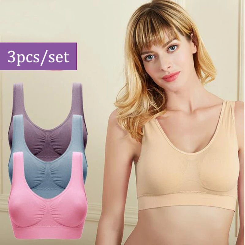 Boyaomax Genie bra состоит из трех корректирующих бюстгальтеров 3 шт./компл. бесшовные топы для йоги и фитнеса, укороченный топ-Бюстгальтер Бег бюстгальтер без косточек для сна Бюстгальтер для кормления; Прямая поставка; HBS-GB138(3