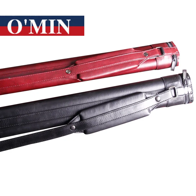 Новое прибытие Черный Роскошный O'Min PU кожа 3/4 снукер кия Чехлы бильярдные