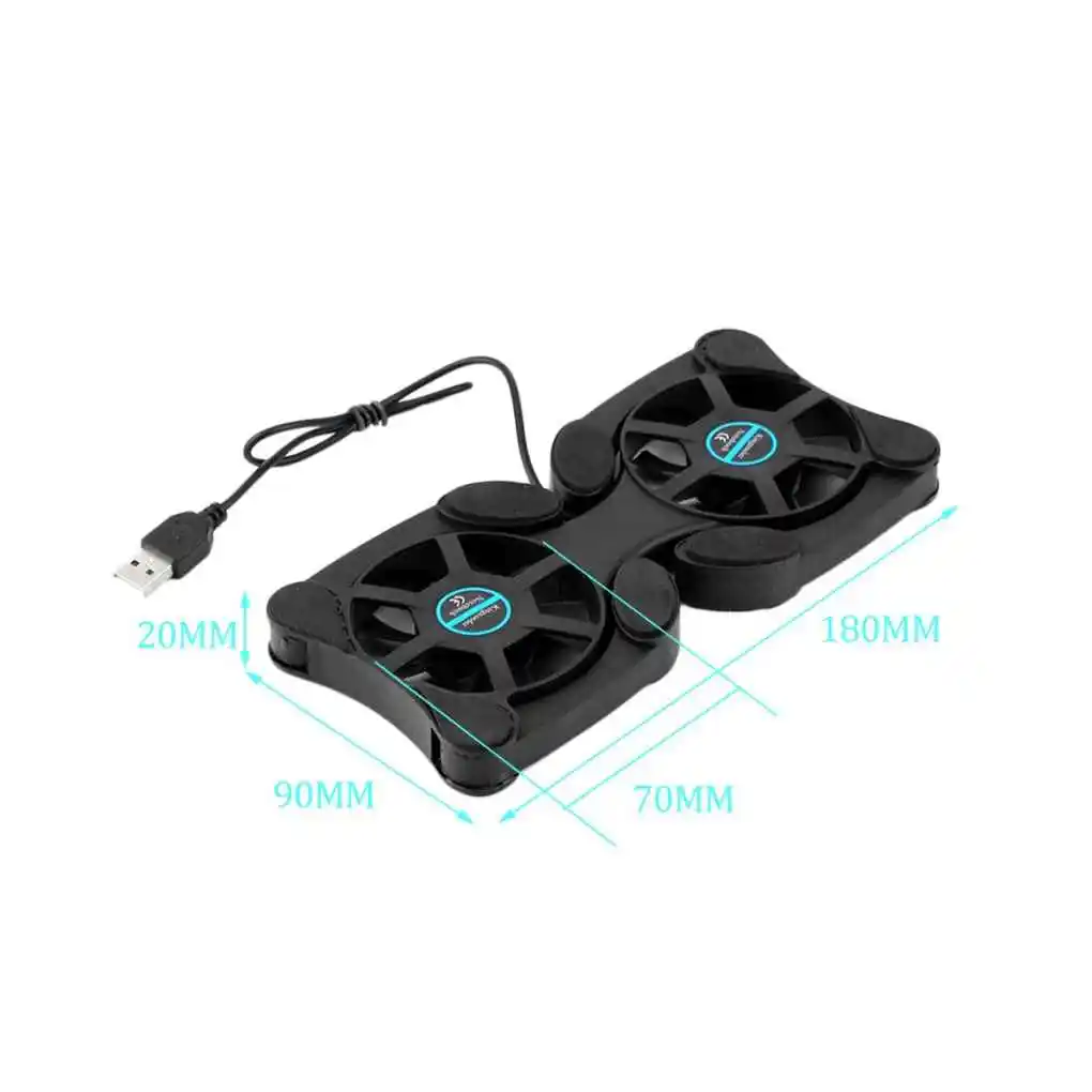 

Foldable USB cooling pads for laptop with dual fan Mini portable octopus cooler cooling pad for notebook