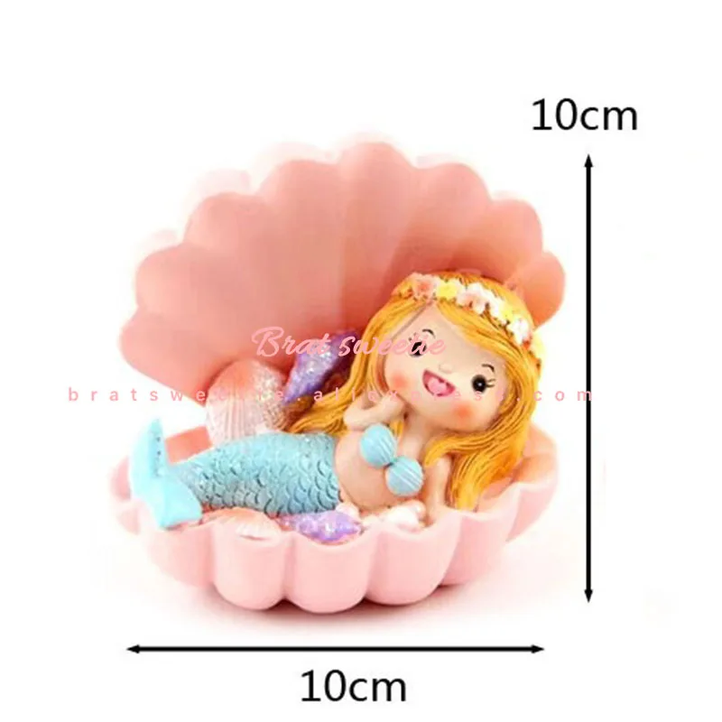 Топпер для торта русалка топперы капкейков морской тематической вечеринки