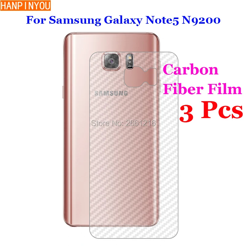 3 шт./лот для Samsung Galaxy Note 5 V Note5 N9200 3D противоскользящая задняя пленка из прозрачного