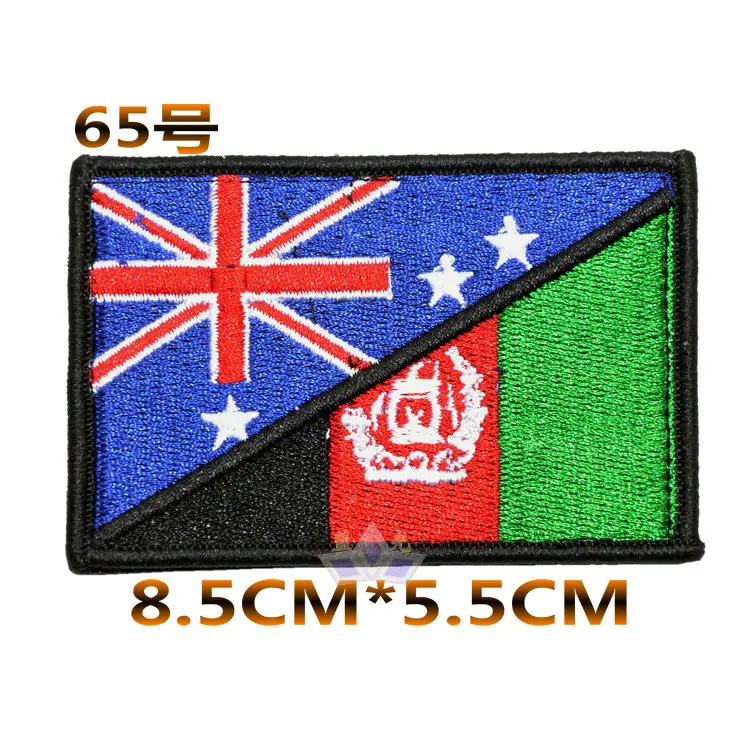 Вышивка патчи с австралийским флагом военный тактический крюк эмблема ткань