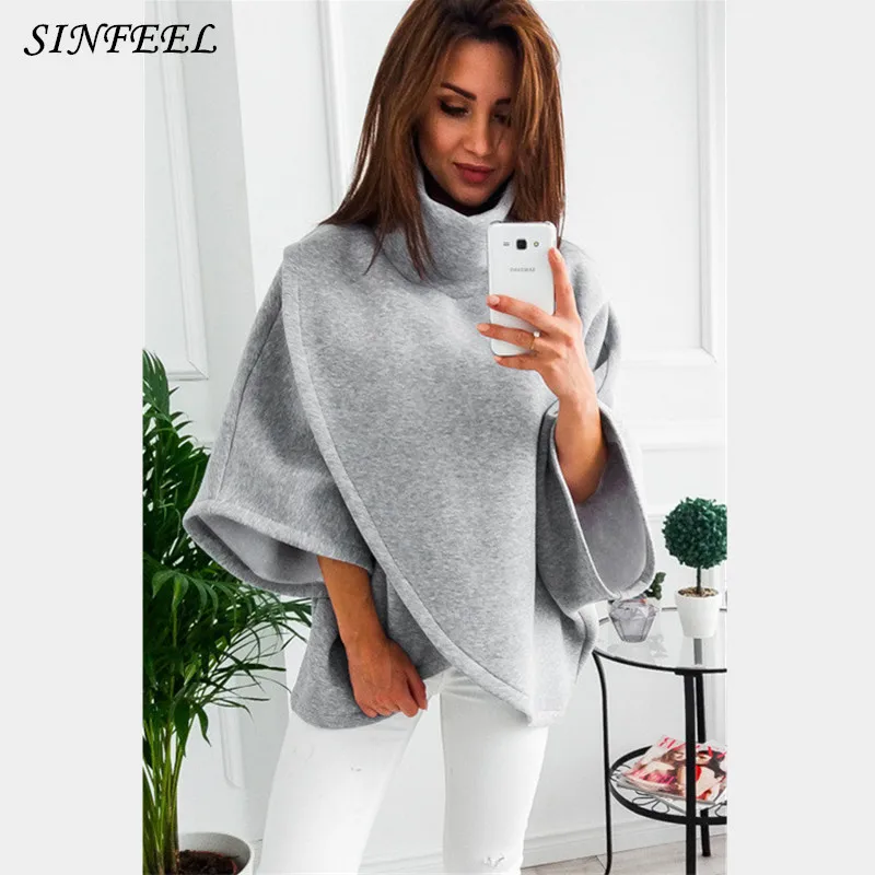 Зима осень 2017 для женщин толстовки водолазка Женский Теплый плюш Толстовка с