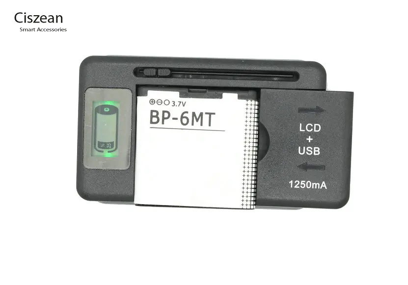 Ciszean 1x BP-6MT / BP 6MT BP6MT Замена Батарея для Nokia 6720 5610 6110 6720C E51 N78 N82 N81 1050 мА/ч + ЖК-дисплей