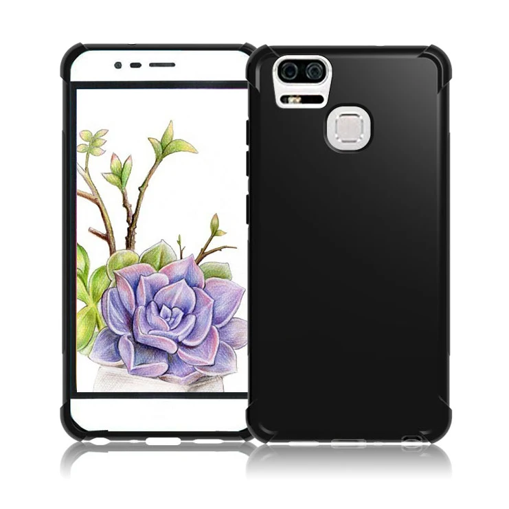 Прозрачный противоударный нескользящий мягкий чехол из ТПУ и геля для Asus Zenfone 3 Zoom