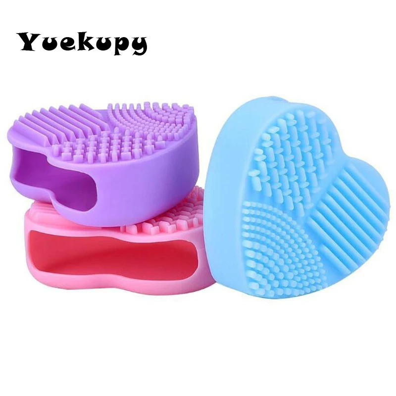 Новинка лидер продаж силиконовые модные бриллиантовые кисти в форме сердца для