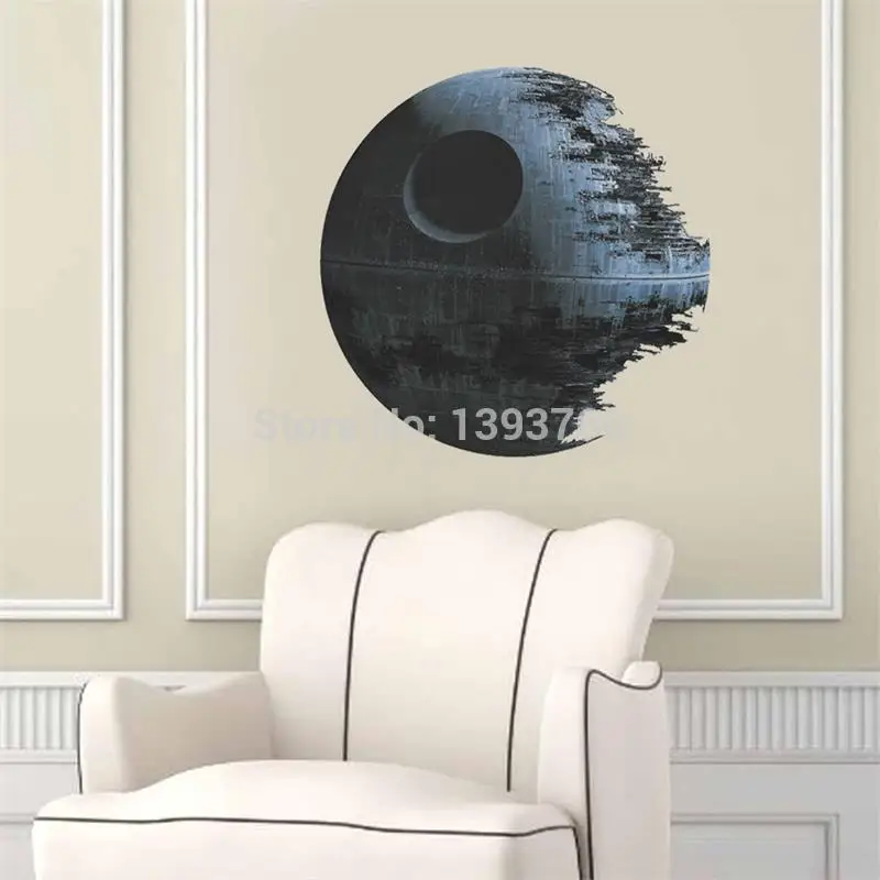 Звезда смерти художественный настенный стикер Звездные войны Съемный 3d