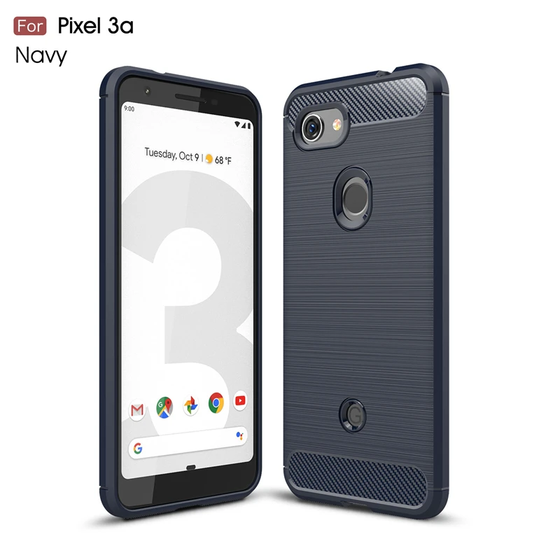 Чехол для Google Pixel 3A мягкий силиконовый Жесткий Бампер Из Поликарбоната чехол