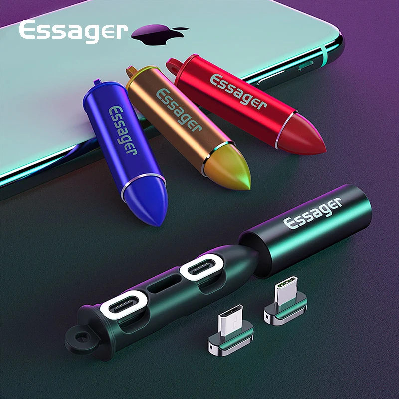 Портативный магнитный переходник Essager металлический контейнер для хранения Micro