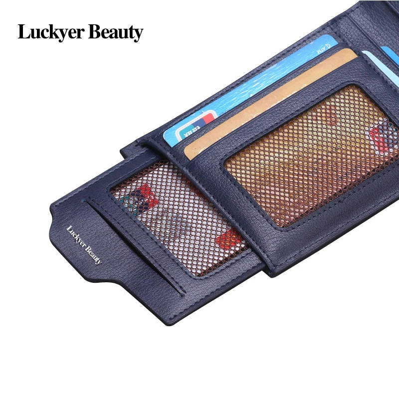 Luckyer Beauty модные для мужчин кошелек Элитный бренд кожа женские кошельки бизнес