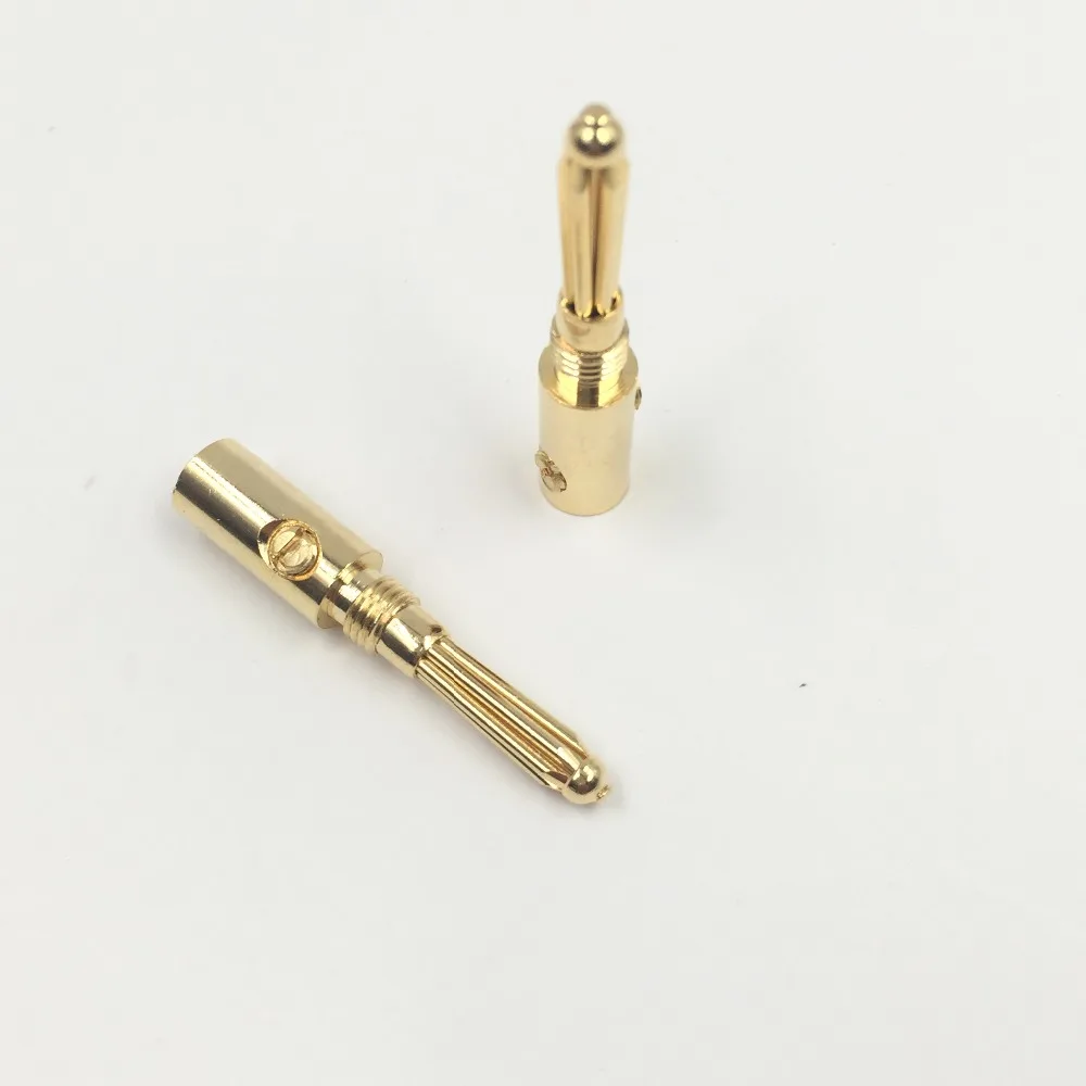 8 шт./лот новинка высокое качество 24K золото Nakamichi динамик банан разъем из чистой