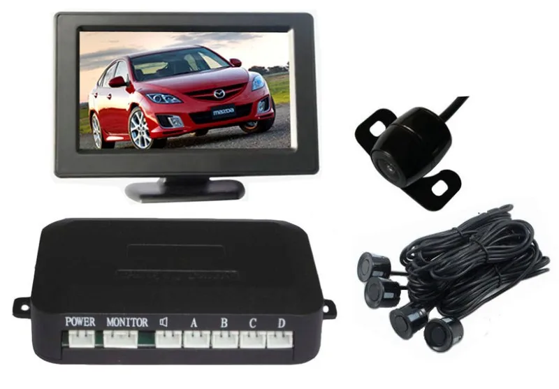 Автомобильная камера заднего вида парковочная система датчик парковки 4 3 дюйма