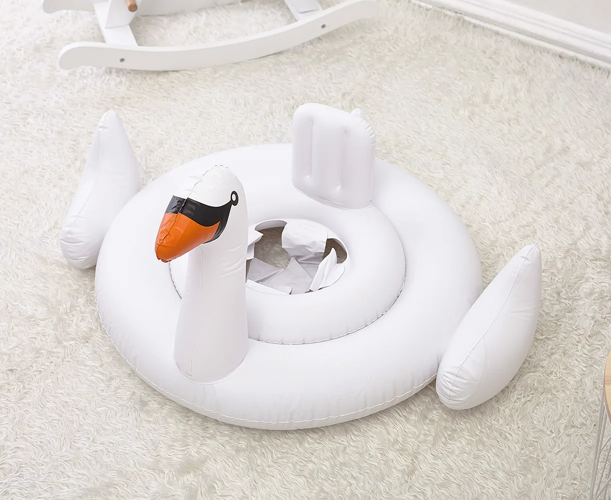 Детская надувная игрушка Лебедь Фламинго детский плавательный круг детская для