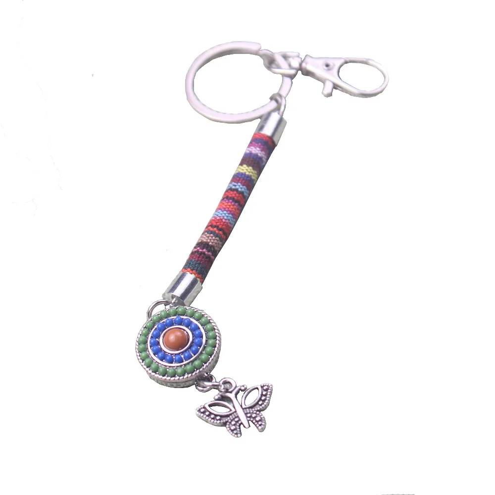 hengcreation original bohemia jewelry unique tribal ethnic flower leaves arrow tassel pendant handbag phone key holder wholesale |