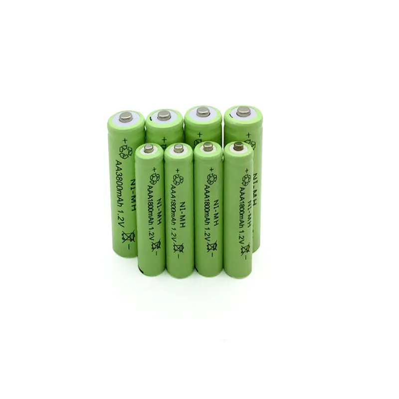 Оптовая продажа 20 шт AA 3800 mAh Ni MH аккумуляторные батареи + AAA 1800 перезаряжаемая