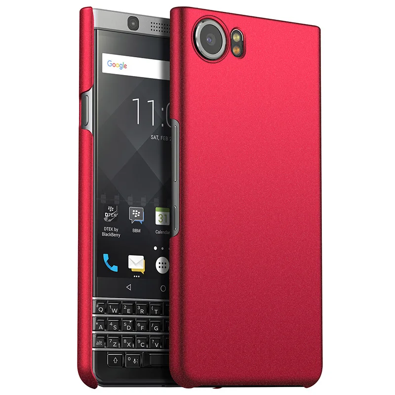 QZPC чехол Роскошный тонкий твердый пластиковый чехол для телефона для Blackberry KEYone Key2 чехол Защитный черный матовый дропшиппинг - Цвет: Micro Matte Red