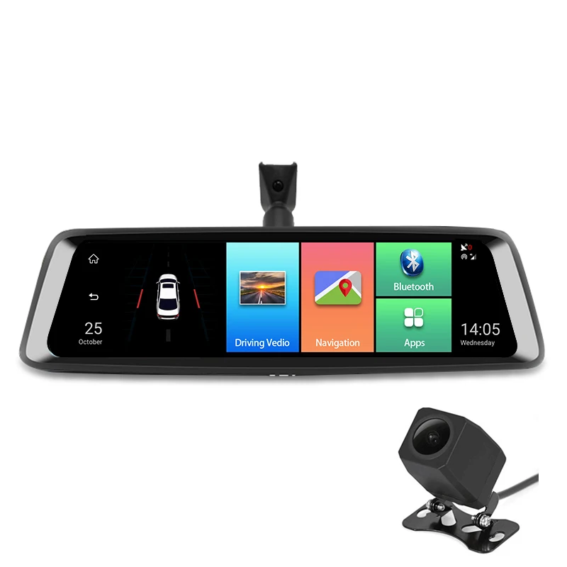 Dealcoo10' Сенсорный экран специальной Android зеркало Dash Cam ADAS Видеорегистраторы для