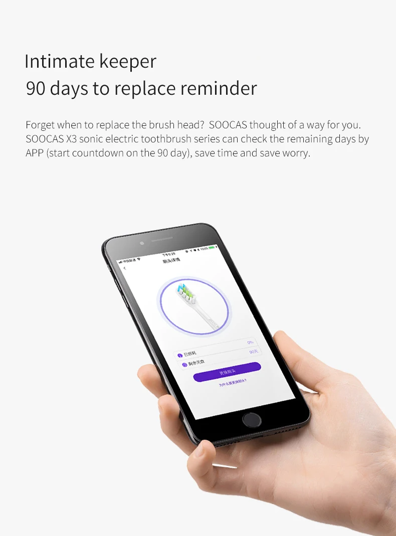 Soocas X3 X1 X5 насадки для зубных щеток для Xiaomi Mijia X3 насадка для зубной щетки оригинальная звуковая электрическая сменная насадка для зубной щетки s 2 шт