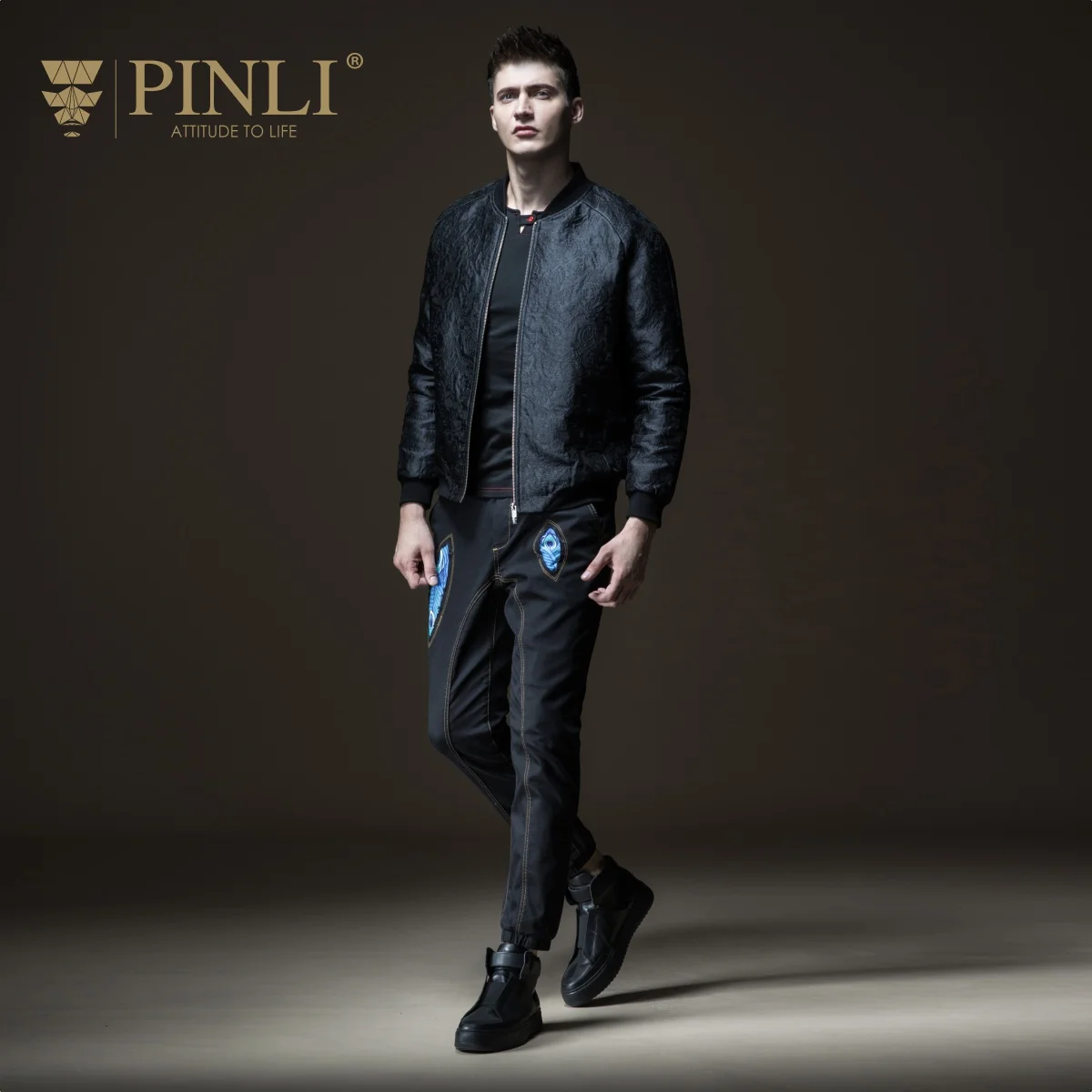 2019 Jaqueta Masculino Pinli Pin Lai новая стильная мужская бейсбольная куртка жаккардовый жакет