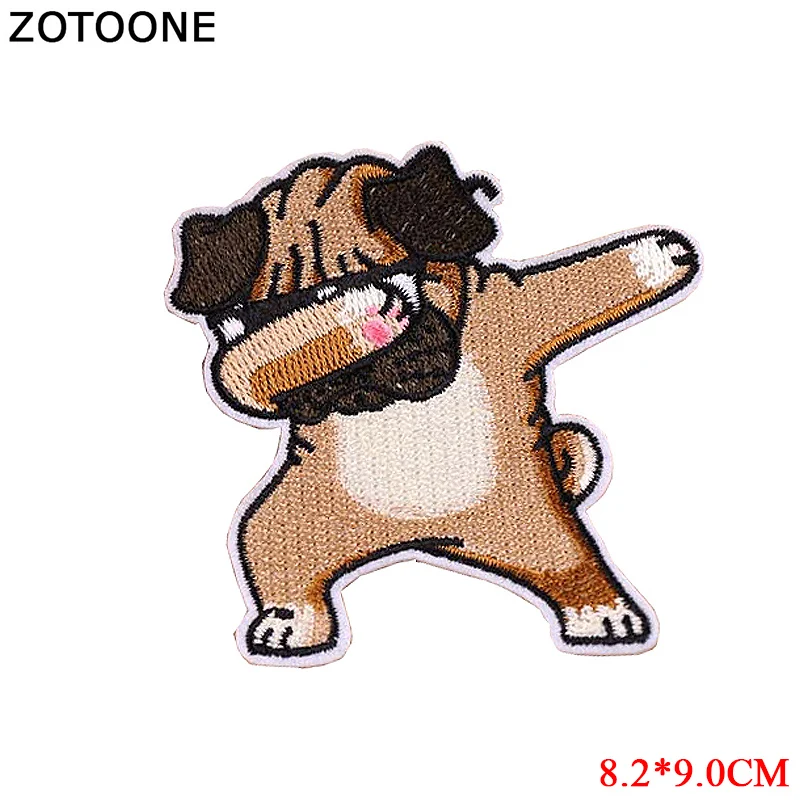 ZOTOONE молния патч для одежды Утюг на вышитой вышивкой аппликация милый пришить эмблема на ткани DIY одежда аксессуары подарок G - Цвет: 1883