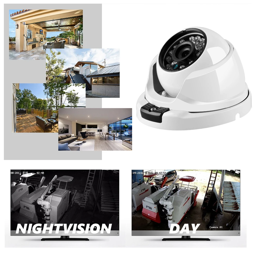Evtevision 720 P камеры безопасности/AHD/TVI/CVI/CVBS Антивандальная купольная камера ИК 2.8-12 мм