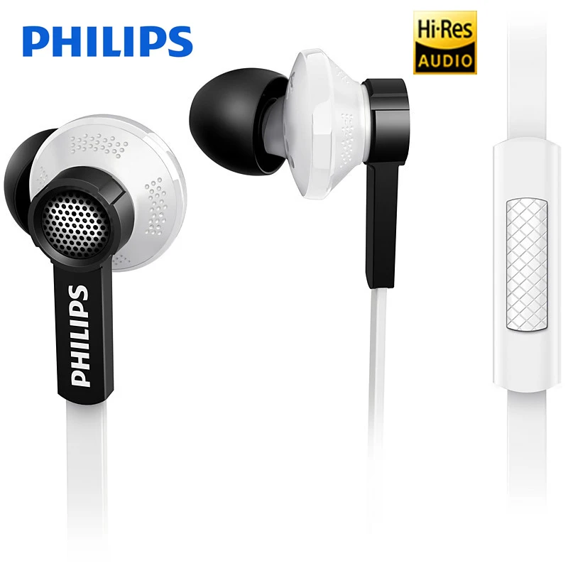 Оригинальные Наушники Philips Tx1 HiRes с высоким разрешением HIFI fever, наушники с шумоподавлением для мобильного телефона xiaomi - Цвет: White