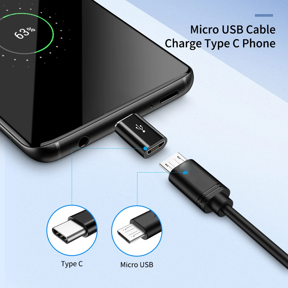 KISSCASE USB Type-C разъем для Micro оригинальный дизайн Женский конвертер Huawei P30 Pro Lite Xiaomi