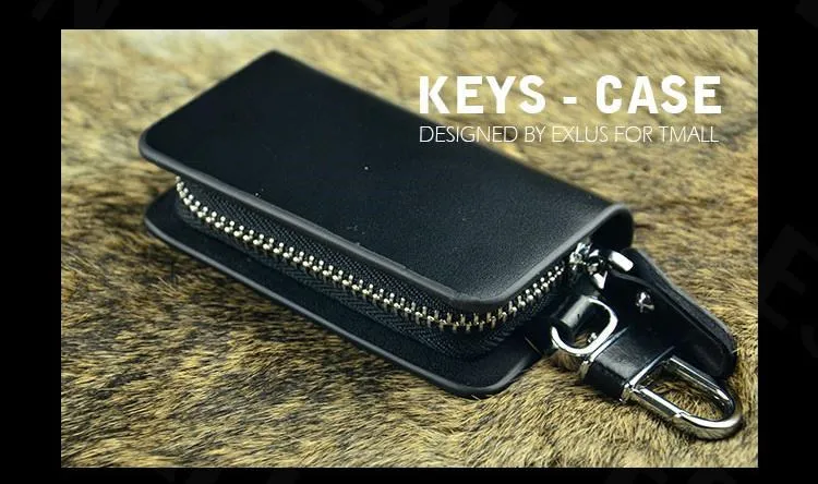 Роскошный кожаный чехол для автомобильных ключей кошелек кольцо Lamborghini Aston Martin