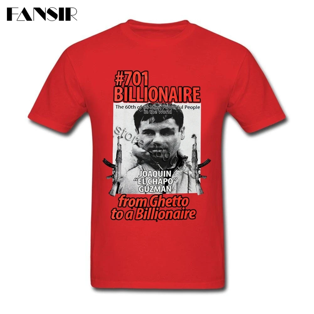 El Чапо футболка с коротким рукавом для подростков уникальная одежда натуральный