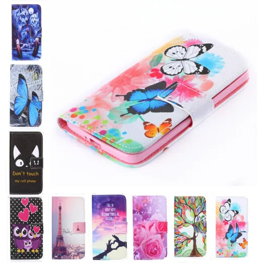 Новый двухсторонний кожаный чехол-бумажник с рисунком Розы и башни для apple iPhone 6