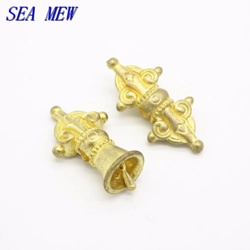 SEA MEW 17 мм * 35 тибетский буддийский чистый сырой латунь Vajry пестик Vajra колокольчик