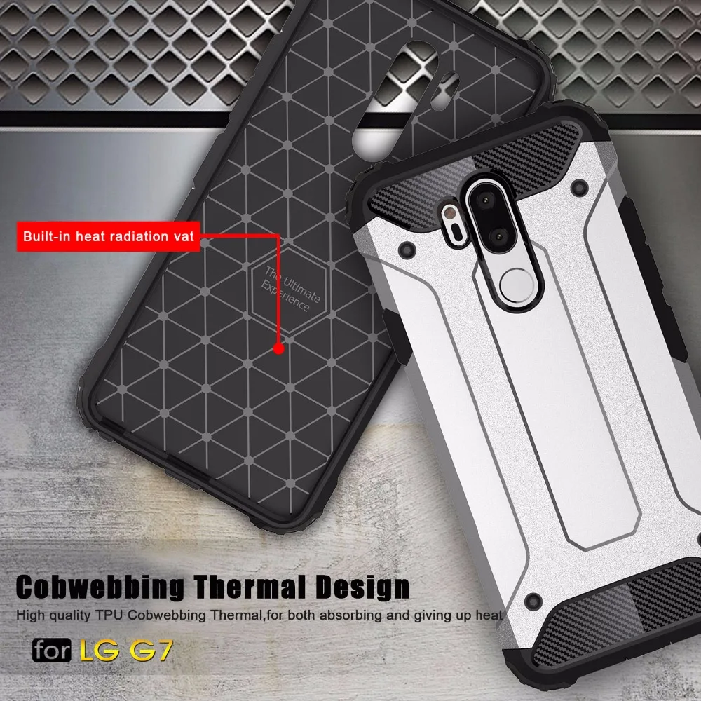 Rugged Rubber Armor Cover Case For LG K4 K5 K7 K8 K10 Silicone + Hard PC Heavy Duty Hybrid Phone G5 G6 G7 | Мобильные телефоны и