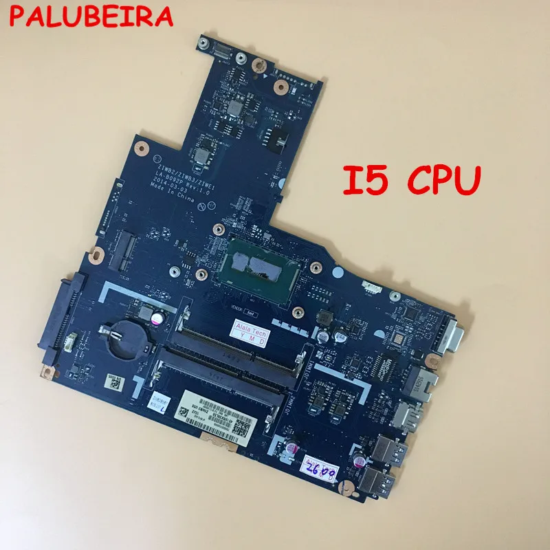 PALUBEIRA основная плата для Lenovo B50 70 Материнская ноутбука ZIWB2 ZIWB3 ZIWE1 LA B092P Rev: 1 0 I5