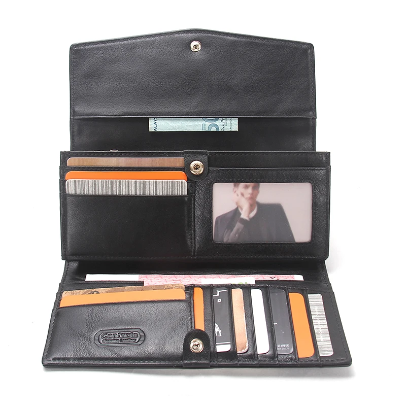 Лидер продаж! Брендовые женские кожаные кошельки Длинный кошелек из