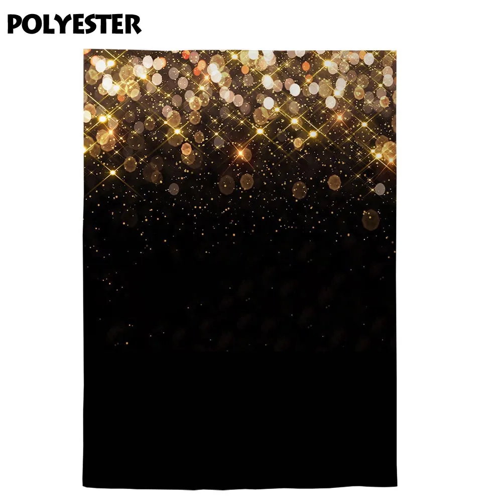 Allenjoy боке фото фон блестящий блеск золотой черный свадебный портрет Вечерние