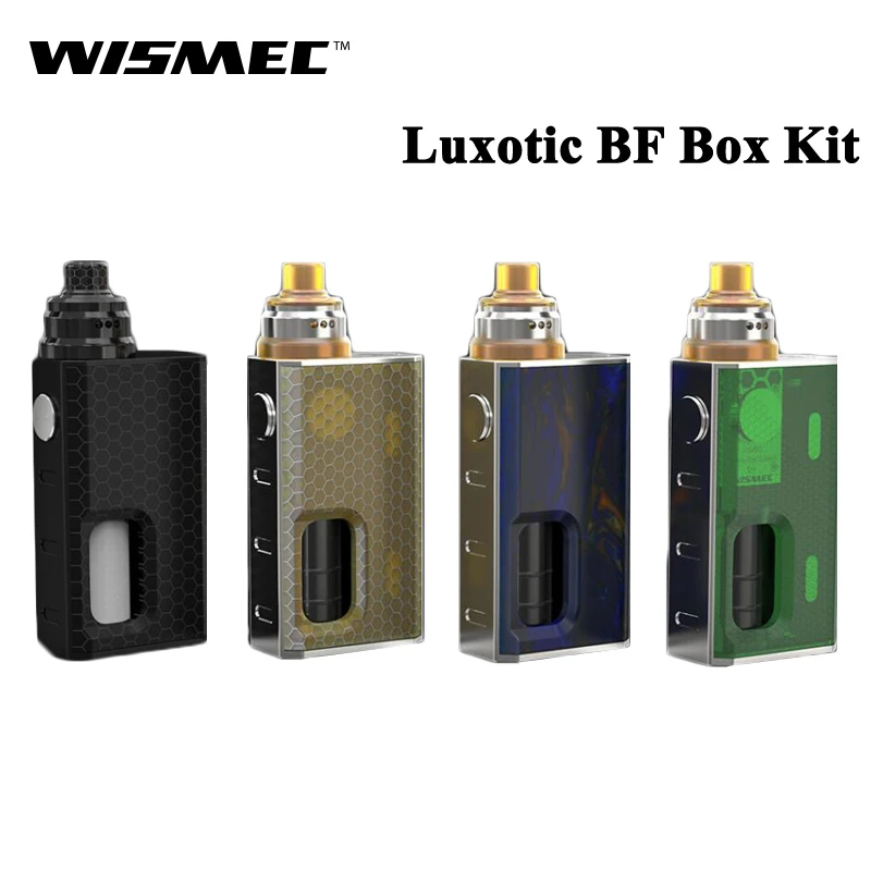 Новый цвет WISMEC LUXOTIC BF Box Kit Tobhino RDA 7 5 мл бутылка 100 Вт электронные сигареты Vape с 810 Топ
